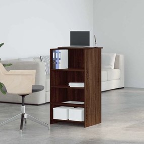 recepciós pult barna tölgy 55x50x103,5 cm szerelt fa