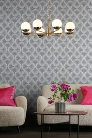 Dar Lighting glamour modern csillár bombazine fehér sárgaréz darbom0835