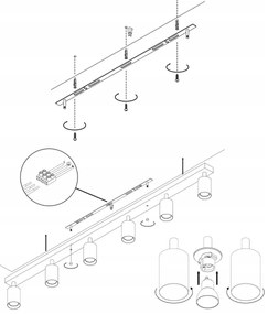 Spotlámpa ANGIE 6xGU10/35W/230V fehér