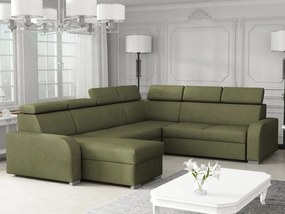 Sarokkanapé U Lyseri 2rR2pLC (zöld) (tárolóhellyel). 1104926
