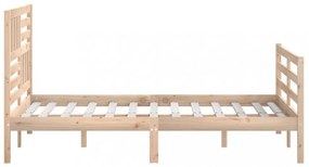 tömör fa ágykeret matrac nélkül 160 x 200 cm