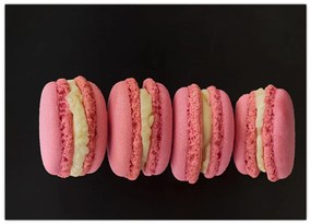 Macaroons képe (üvegen) (70x50 cm)