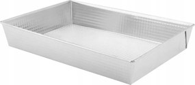 Tepsi Sütőforma Téglalap Alakú Ezüst 36x25cm Klasszikus