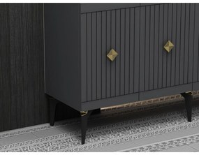 Midas Anthracite and Gold szekrény