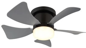 Globo 03609A - HINES LED 10W 230V mennyezeti ventilátor távirányítóval, szürke