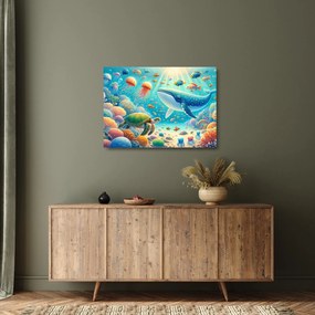 Üveg kép - A világ a víz alatt (70x50 cm)