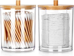 Pálcikatartók Kozmetikai Pelyhek Fürdőszoba Rendszerező Szett 2 Db-os