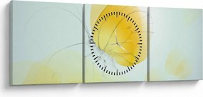 Kép - Sárga pillangó (órával) (90x30 cm)
