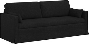 vidaXL Kanapé Fekete 198 x 78 x 80 cm szövet