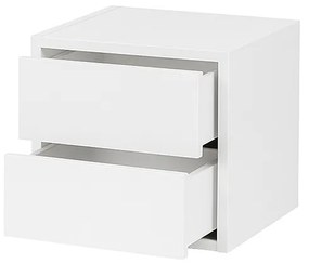 Boxie 2 fiókos fali szekrény 40x40x37 cm fehér