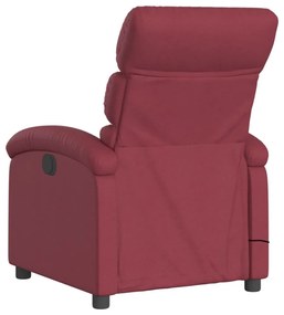 bordó dönthető szövet masszázsfotel