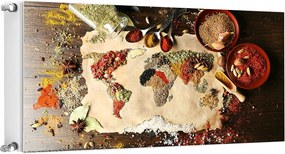 Mágneses Radiátorvédő 120x60 Térkép Fotótapéta