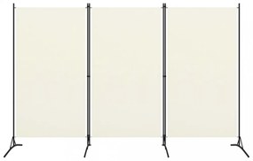 fehér 3 paneles szövetparaván 260x180 cm