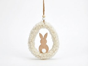 Függő fa tojás BUNNYA - több színben Termék színe: Barna