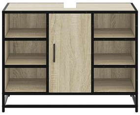 sonoma tölgyfa fürdőszobai mosdószekrény 80 x 33 x 60 cm