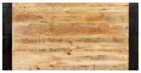 vidaXL tömör nyers mangófa étkezőasztal 140 x 70 x 76 cm