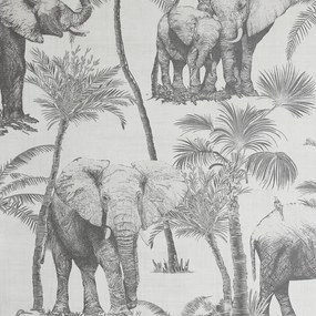 Arthouse Signature 2 Safari Elephant szürke elefántos vinyl tapéta – 296700