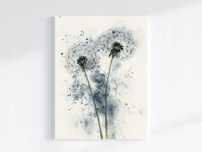 Vászonkép Canvas Akvarell Természet Kert Rét Virágok Pitypang 75x100