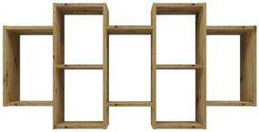 Shannan Bilbao 7.0 fali polc, 129,5x65x20 cm, tölgy