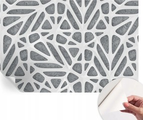 Öntapadós tapéta Fali furnér 3D hatás Geometrikus háló 104x70 cm