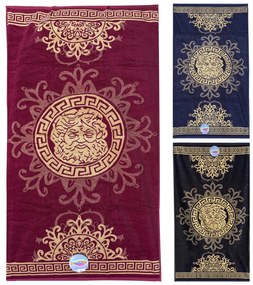 Zeus magenta strandtörölköző