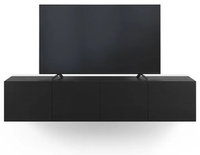 Fekete TV-állvány 180x38x35 cm Daroca – Marckeric