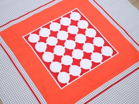 Renforcé pamut ágyneműhuzat TABITA piros Ágyneműhuzat mérete: 2 db 80 x 80 cm | 200 x 220 cm