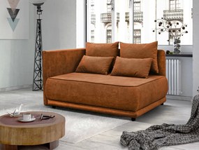 Kihúzható kanapé, terrakotta, balos, LIAMI
