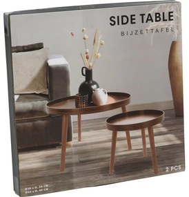 Konferenciaasztalok szettje, sötét dió, 2 db