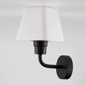 POLUX 312259 GIZA Modern Kültéri Fali Lámpa Fehér, Matt Fekete E27 IP44