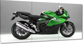 Vászonkép 60x30 Lime motorversenyző