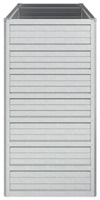 ezüstszínű horganyzott acél kerti magaságyás 100 x 40 x 77 cm
