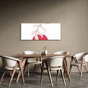 Kép - Rózsaszín virágos absztrakció N⁰2 (120x50 cm)