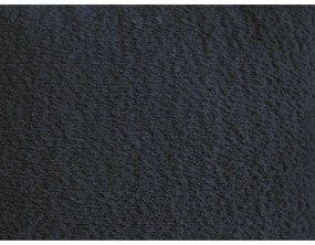 Kék buklé kinyitható-tárolóhelyes sarokkanapé (bal oldali-heverő résszel) Roxelane – Bobochic Paris