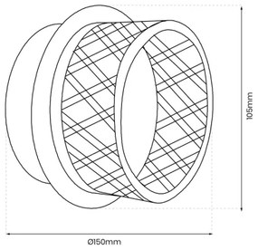 LED Fali lámpa ELEGANCE LED/9W/230V arany