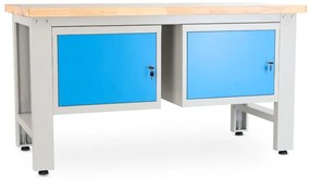 Műhelyasztal Solid OAK-11, 150 cm, 2x függő doboz, tölgy