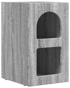 vidaXL Éjjeli asztal Szürke Sonoma 29.5 x 35 x 50 cm Faanyag