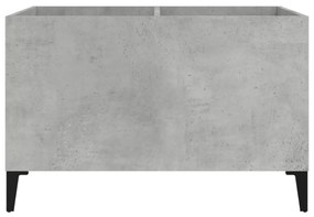 betonszürke szerelt fa hanglemezszekrény 74,5x38x48 cm