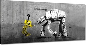 Vászonkép 60x30 Banksy I am your father
