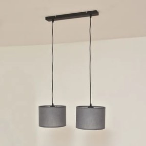 Kábeles csillár ALBA 2xE27/15W/230V szürke