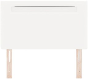 Fejtámla Egyszerű Dizájn Tiszta Fehér 90 cm Műbőr