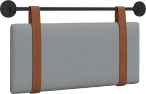 vidaXL Fali Fejtámla Falra szerelhető Világosszürke 90 x 40 cm Faanyag