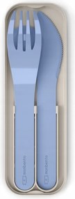 Műanyag utazó evőeszköz Pocket Monbento Blue Infinity