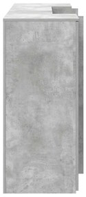 recepciós pult betonszürke 200x50x103,5 cm szerelt fa