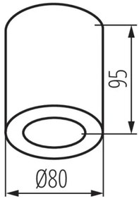 Kanlux 29242 - Fürdőszobai mennyezeti lámpa SANI 1xGU10/10W/230V IP44 matt króm