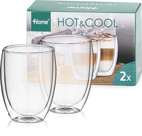 4Home Hot&Cool Thermo lattés pohár, 350 ml, 2 db