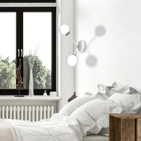 Fali lámpa JOY 2xE14/40W/230V fehér/fényezett króm