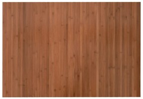 négyszögletű barna bambusz szőnyeg 70 x 100 cm