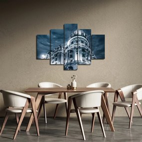 Építészet a sötétben képe (150x105 cm)