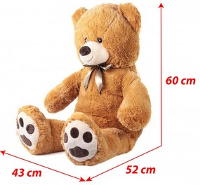 Nagy plüssmackó Kuba címkével 100 cm